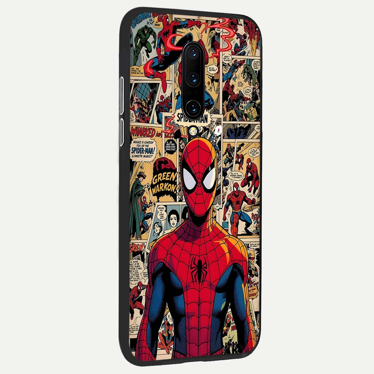 Aesthetic Spider back cover For OnePlus 7 Pro slim fit glass case with vibrant aesthetic design