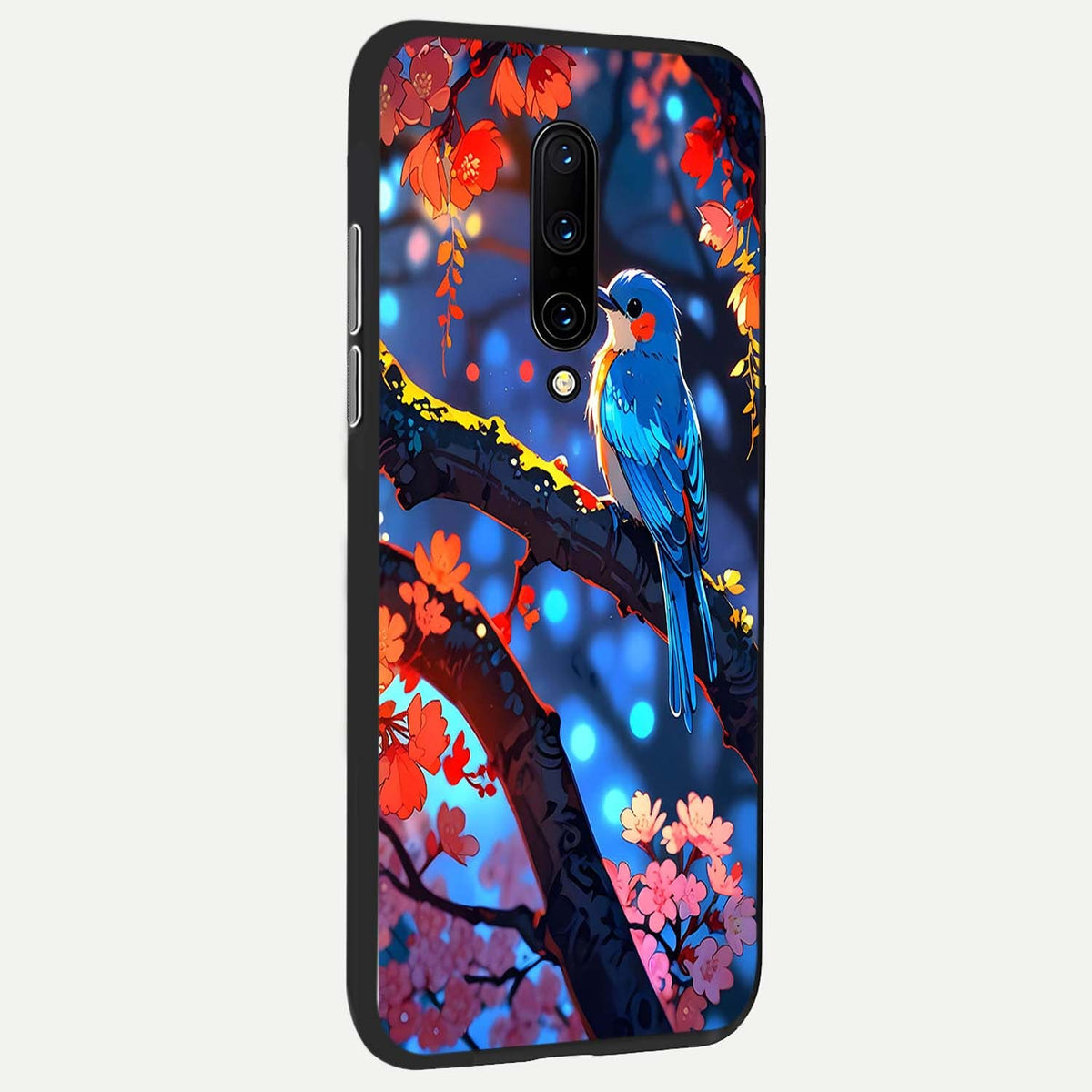 Blooming Water Drift back cover For OnePlus 7 Pro slim fit glass case with vibrant aesthetic design