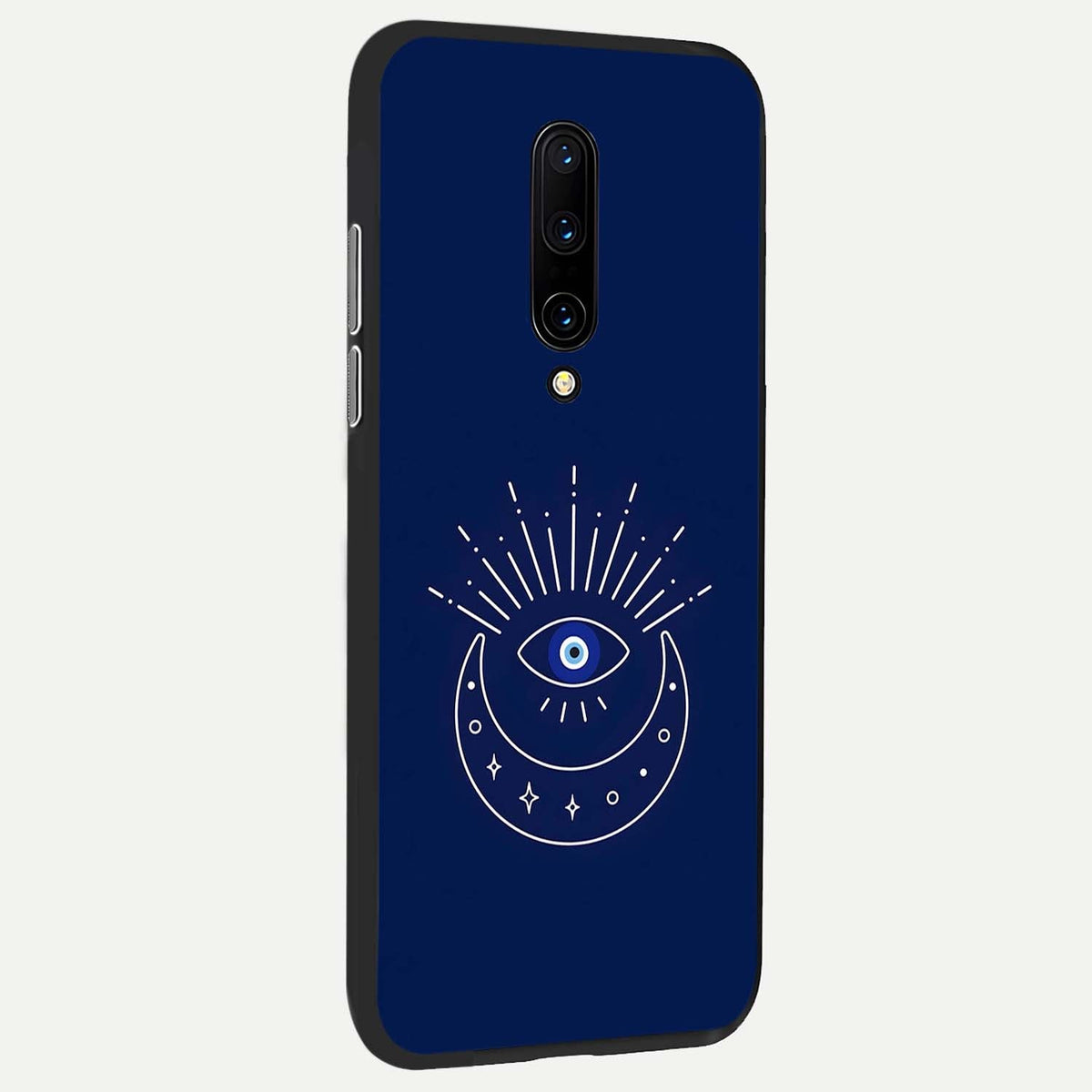 Blue Evil Eye back cover For OnePlus 7 Pro slim fit glass case with vibrant aesthetic design