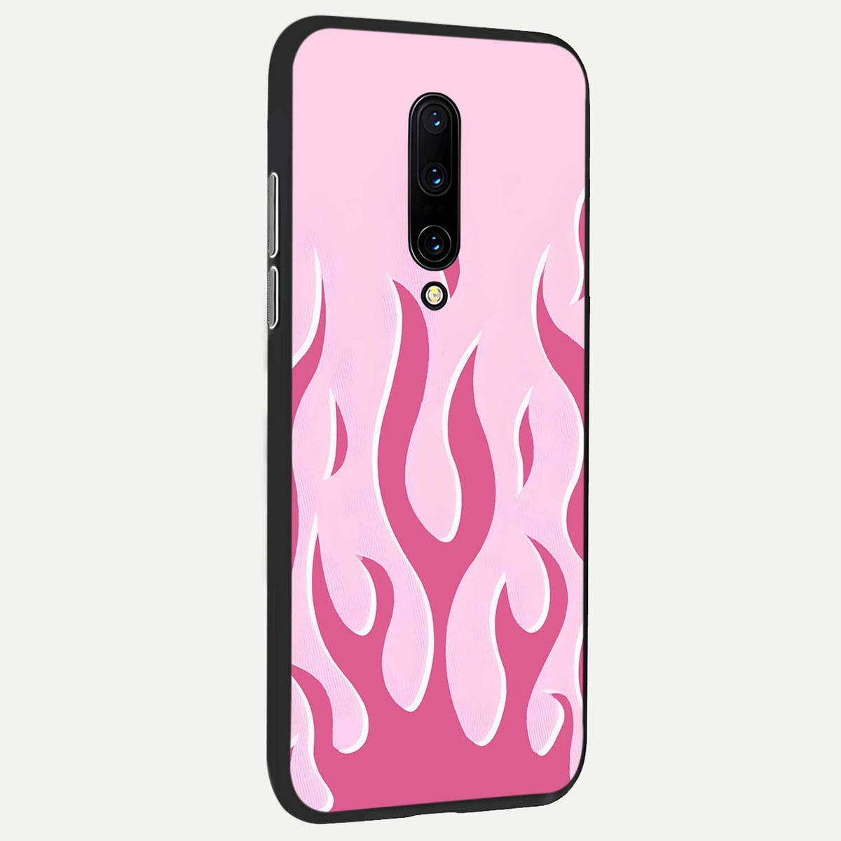 Blush Flame Energy back cover For OnePlus 7 Pro slim fit glass case with vibrant aesthetic design