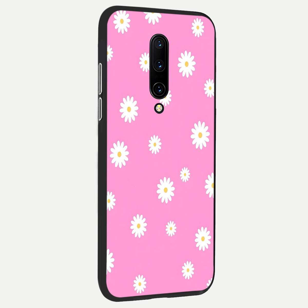 Bubblegum Daisy Pop back cover For OnePlus 7 Pro slim fit glass case with vibrant aesthetic design