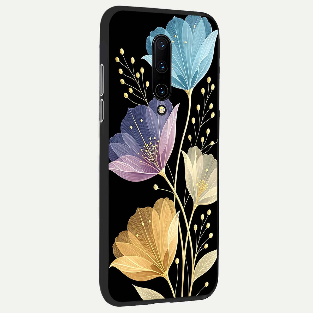 Flower Bloom Glow back cover For OnePlus 7 Pro slim fit glass case with vibrant aesthetic design