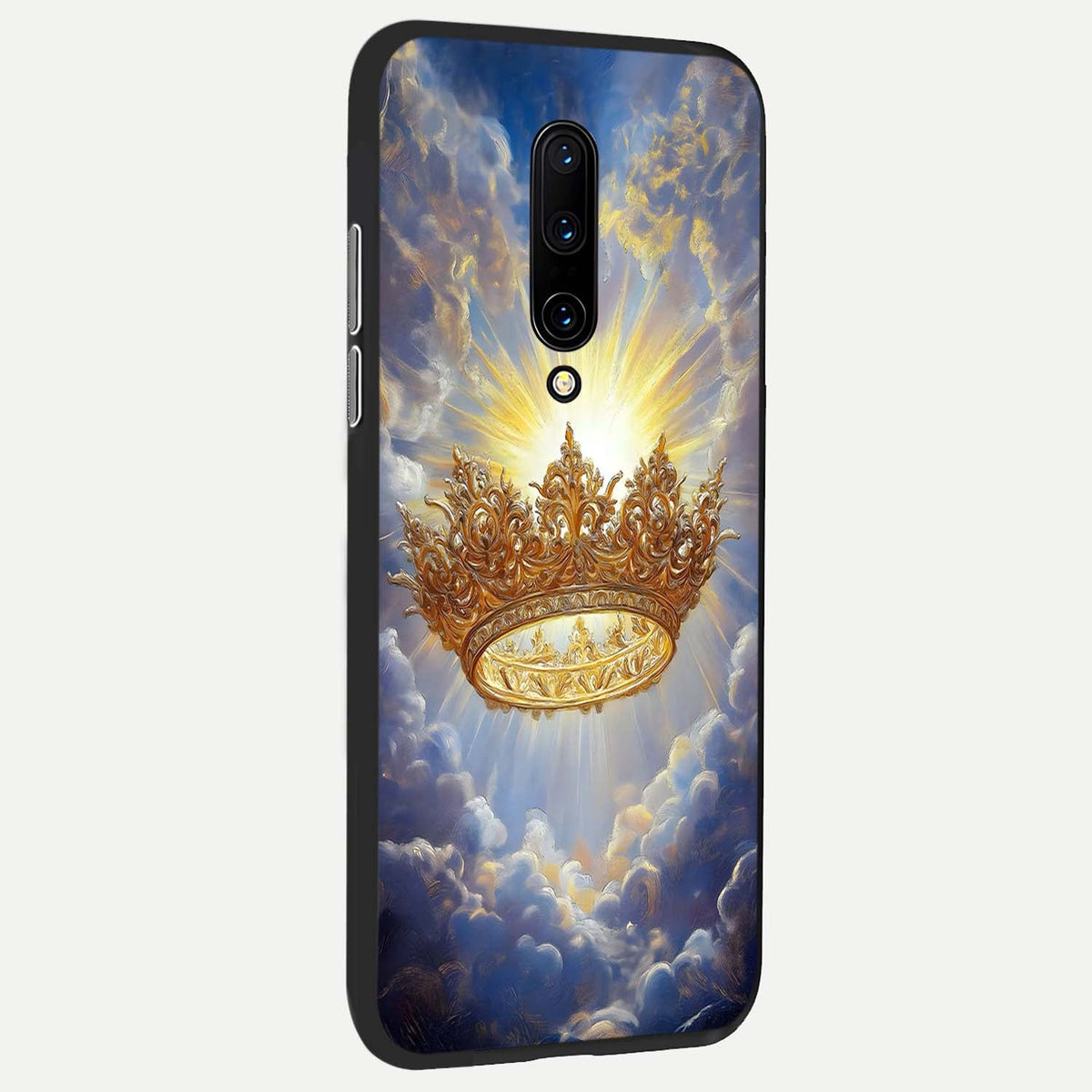 Heavenly Crown Light back cover For OnePlus 7 Pro slim fit glass case with vibrant aesthetic design
