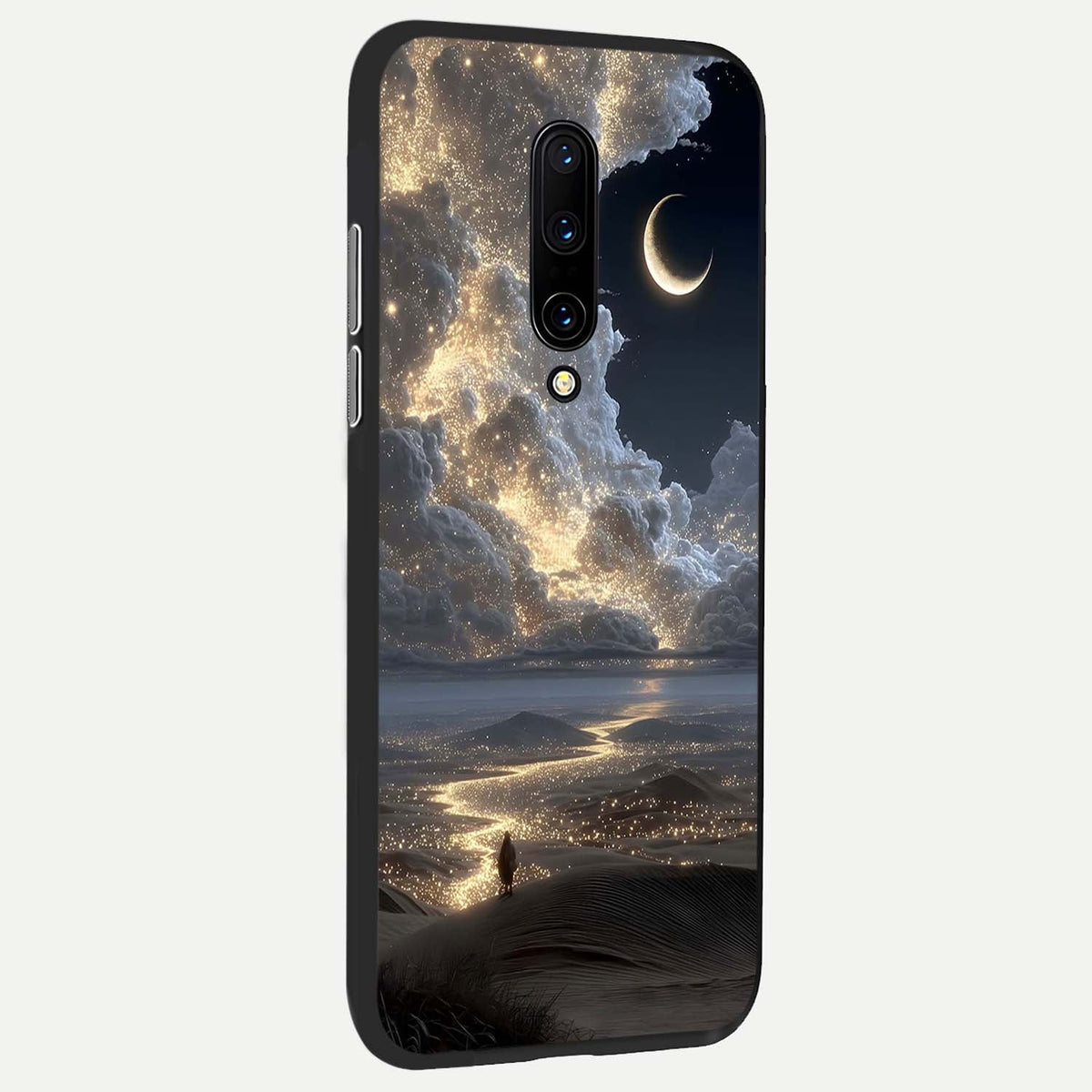 Moonlight Spark Path back cover For OnePlus 7 Pro slim fit glass case with vibrant aesthetic design