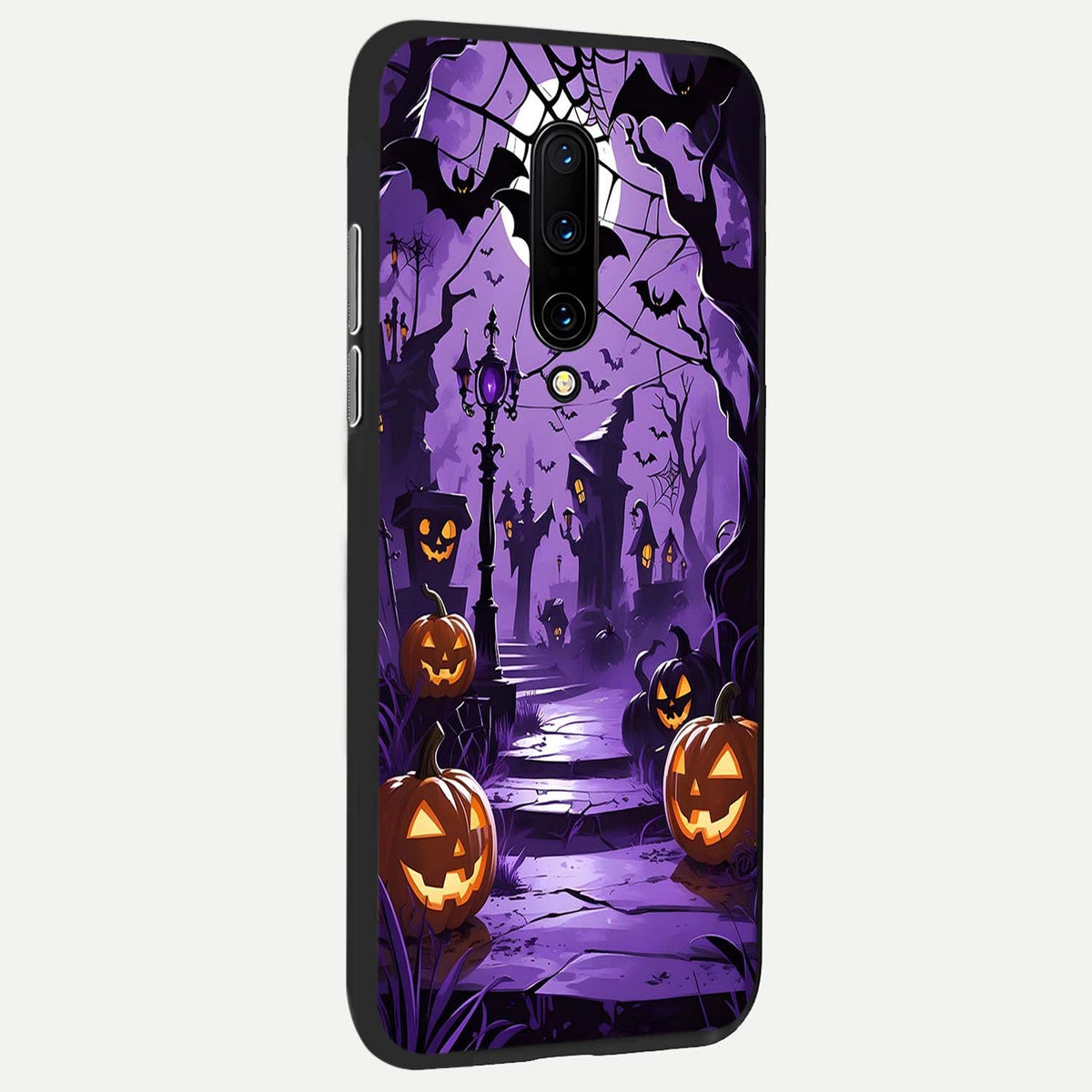 Pumpkin Patch Halloween back cover For OnePlus 7 Pro slim fit glass case with vibrant aesthetic design