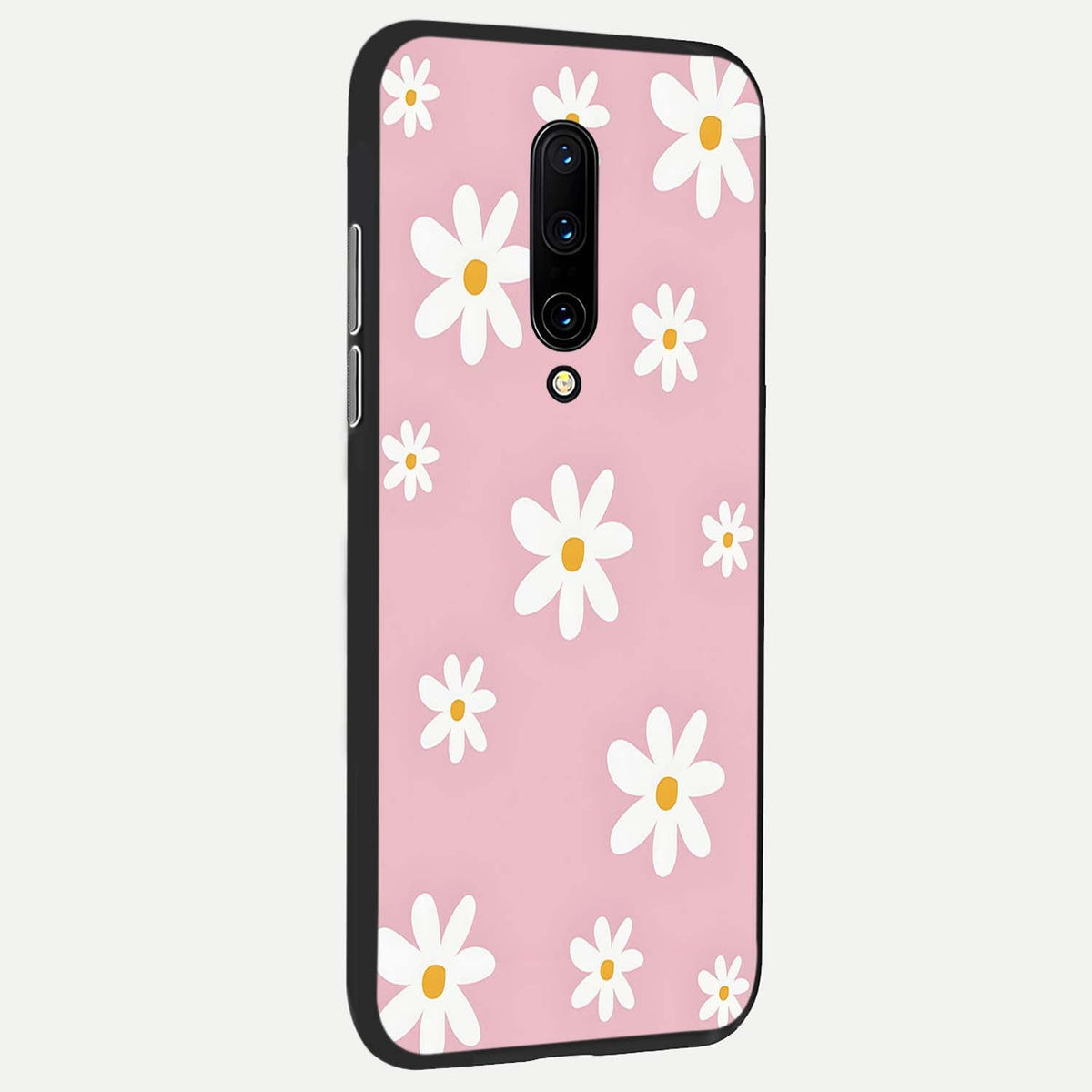 Soft Daisy Bliss back cover For OnePlus 7 Pro slim fit glass case with vibrant aesthetic design