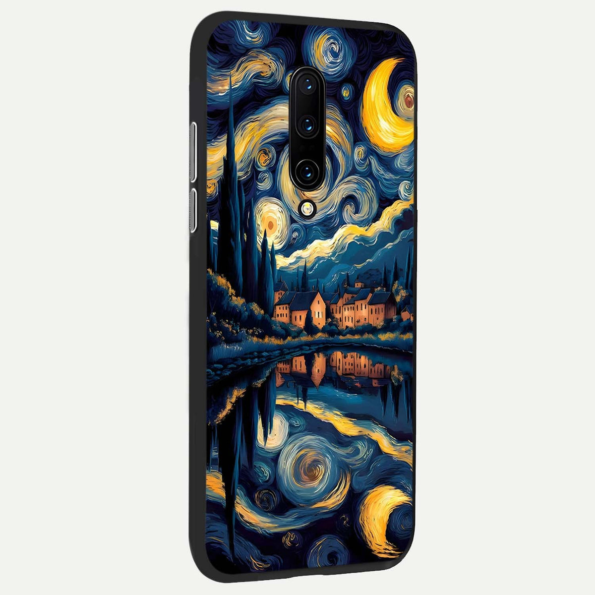 Starry Sky Serenity back cover For OnePlus 7 Pro slim fit glass case with vibrant aesthetic design
