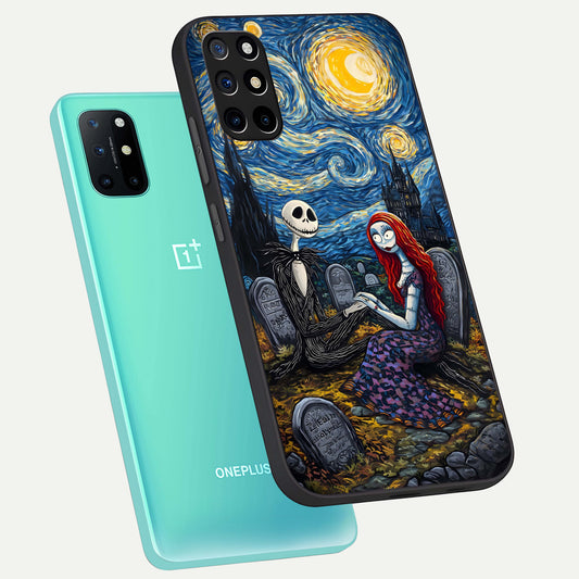 Eternal Night Love phone case For OnePlus 8T showing premium glass back cover with detailed artwork