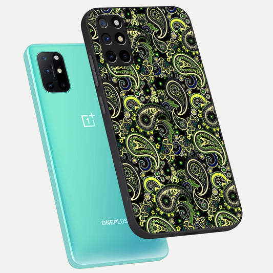 Green Lemon phone case For OnePlus 8T showing premium glass back cover with detailed artwork