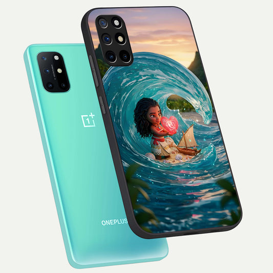 Heart of Ocean phone case For OnePlus 8T showing premium glass back cover with detailed artwork