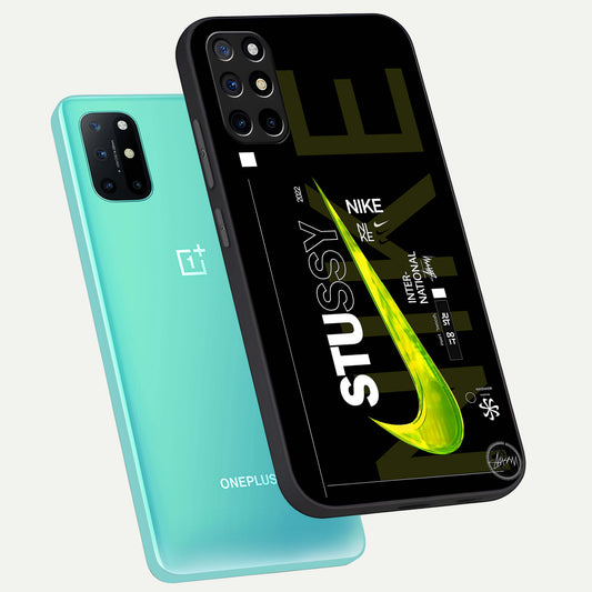 Neon Street Edition phone case For OnePlus 8T showing premium glass back cover with detailed artwork