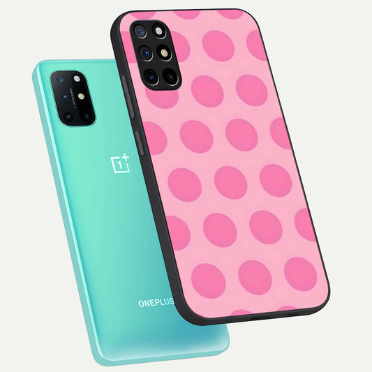 Sweet Dot Dreams phone case For OnePlus 8T showing premium glass back cover with detailed artwork