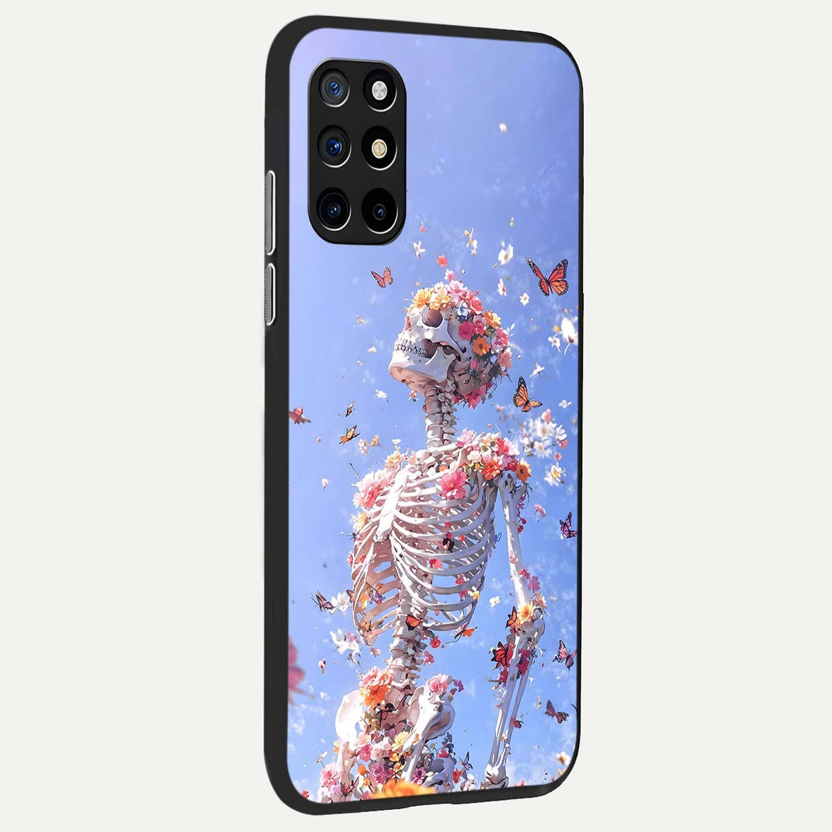 Bloom Beyond Bones back cover For OnePlus 8T slim fit glass case with vibrant aesthetic design