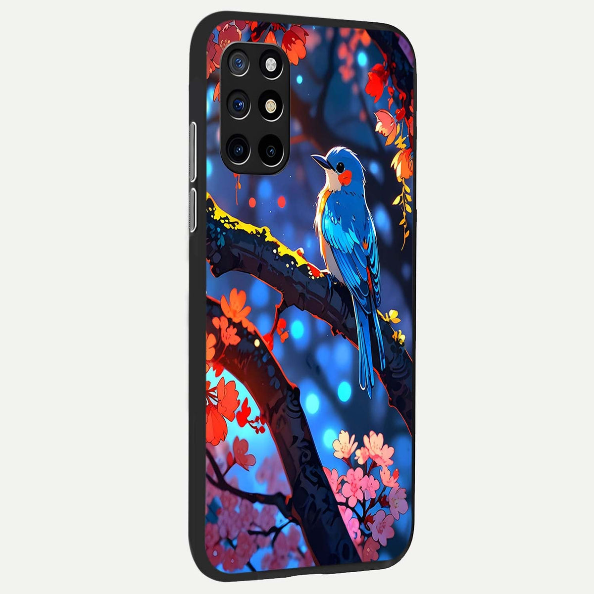 Blooming Water Drift back cover For OnePlus 8T slim fit glass case with vibrant aesthetic design