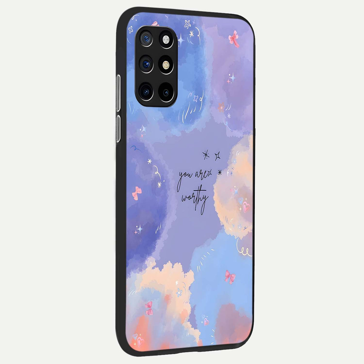 Celestial Cloud Magic back cover For OnePlus 8T slim fit glass case with vibrant aesthetic design