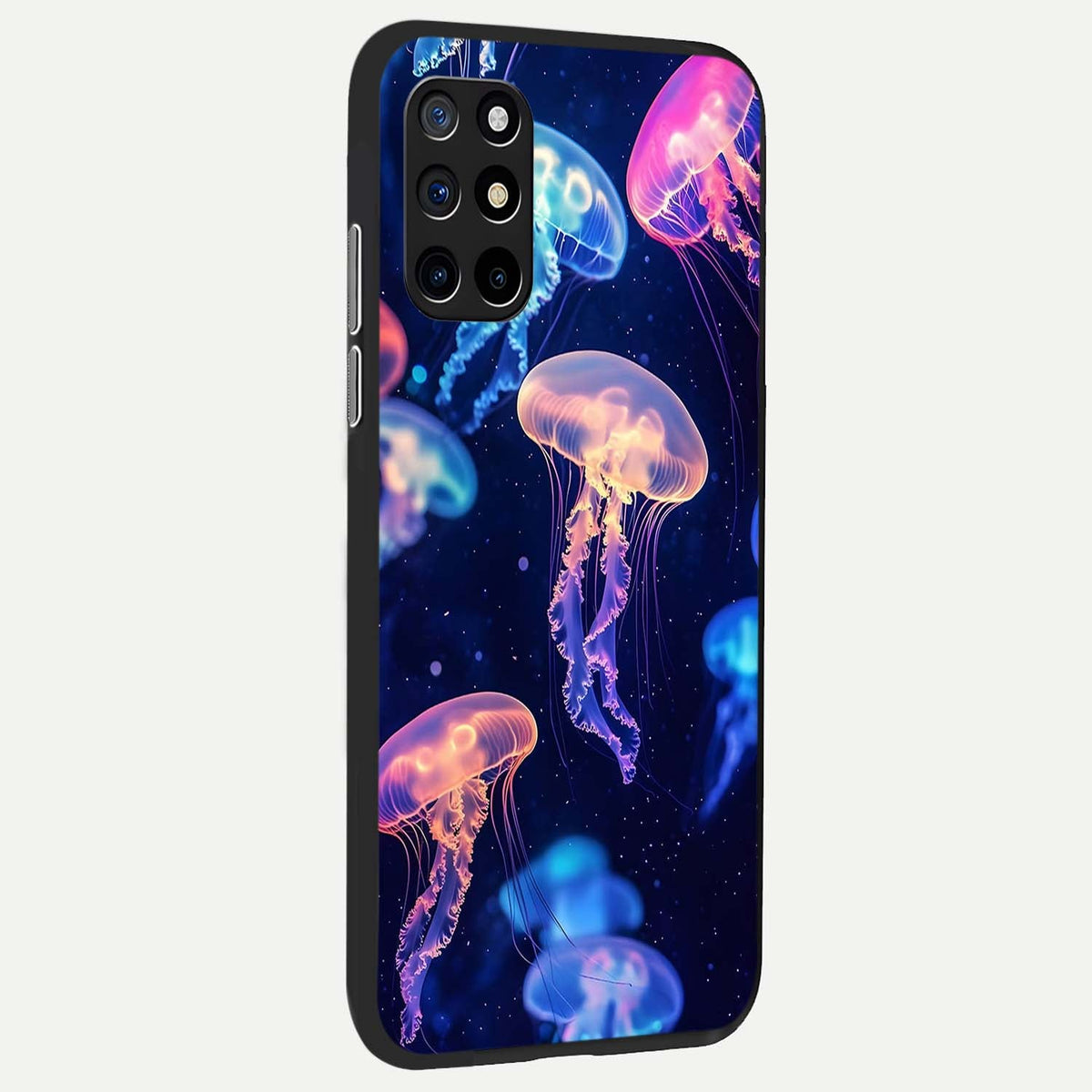 Jellyfish Pattern back cover For OnePlus 8T slim fit glass case with vibrant aesthetic design