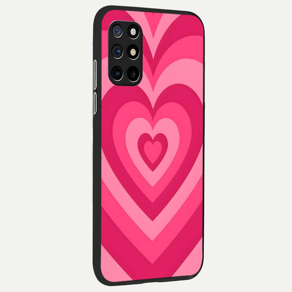 Layered Love Hearts back cover For OnePlus 8T slim fit glass case with vibrant aesthetic design
