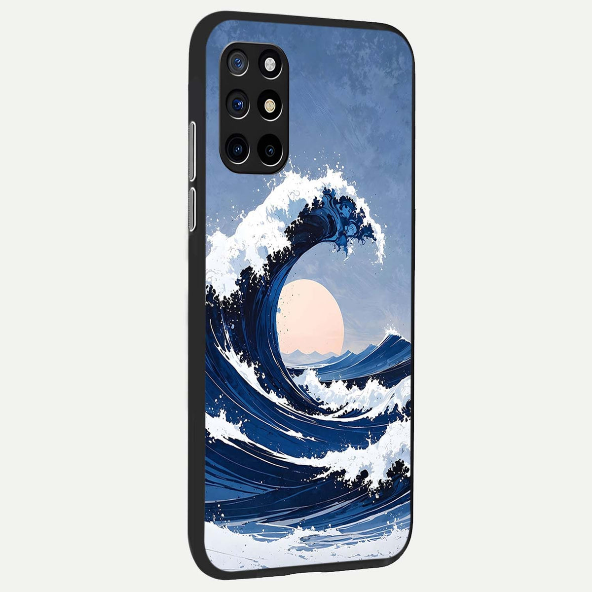 Rising Tide Power back cover For OnePlus 8T slim fit glass case with vibrant aesthetic design