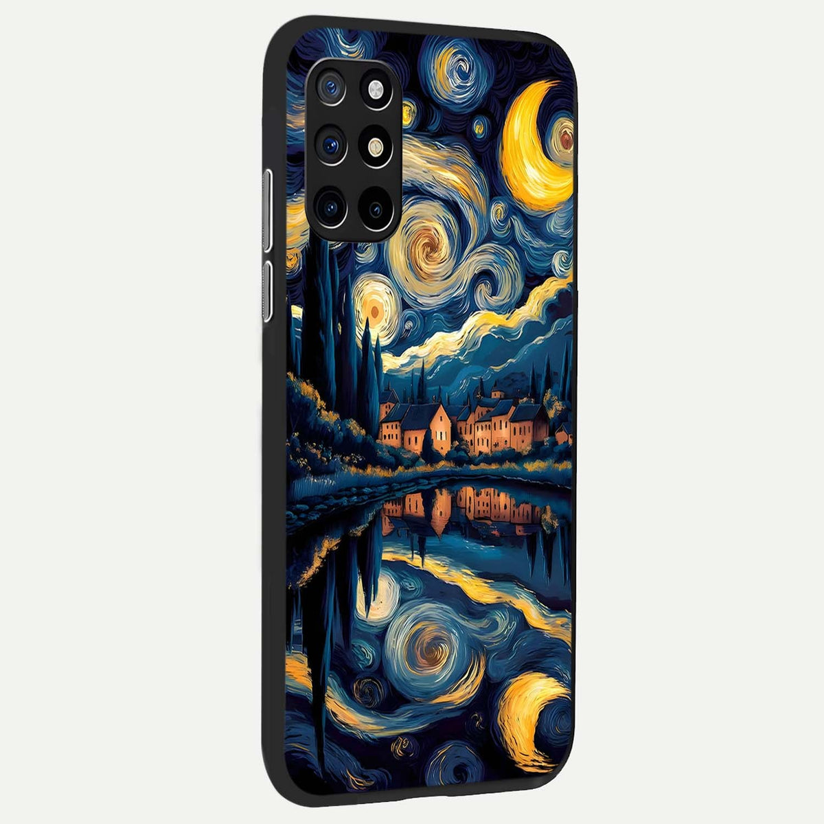 Starry Sky Serenity back cover For OnePlus 8T slim fit glass case with vibrant aesthetic design