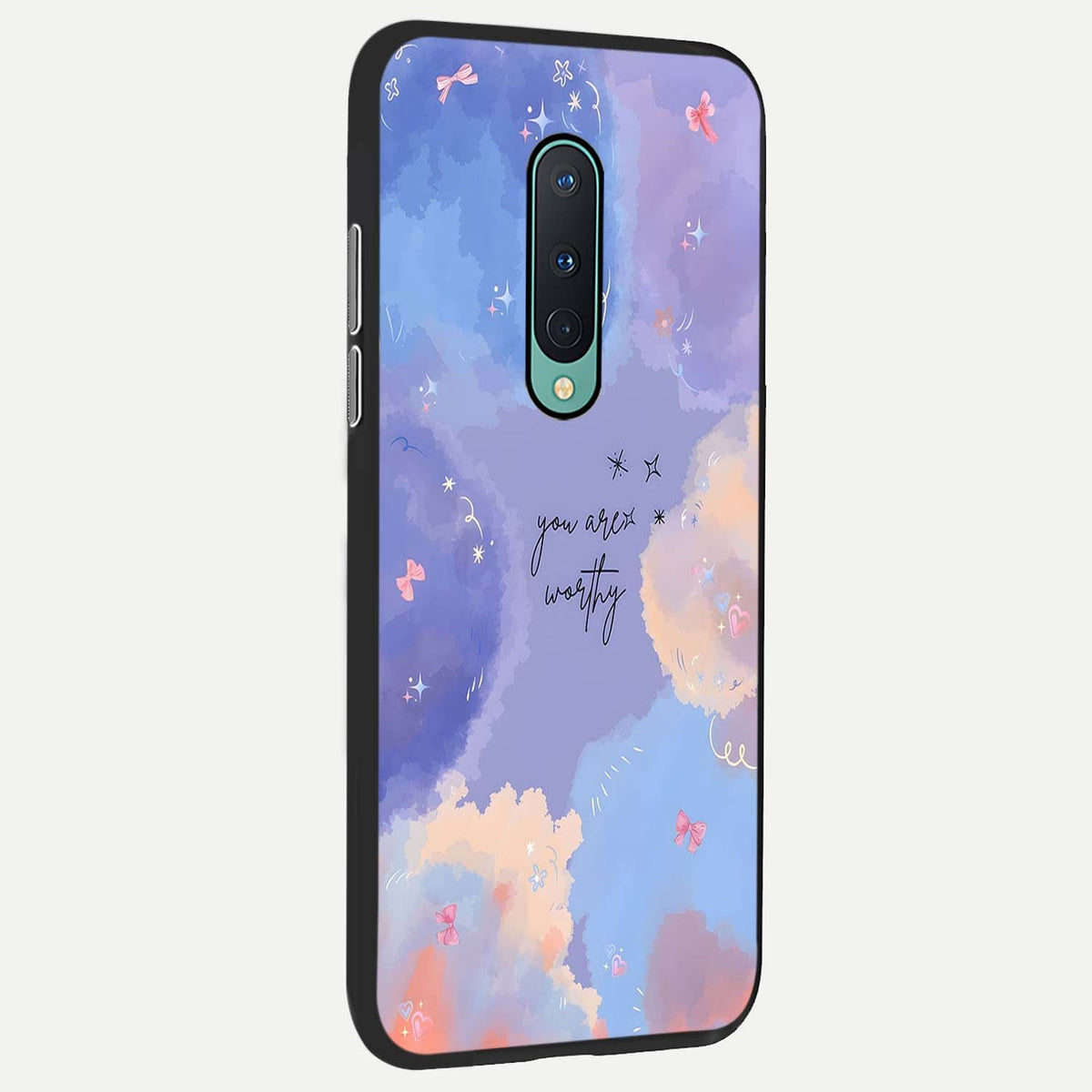 Celestial Cloud Magic back cover For OnePlus 8 slim fit glass case with vibrant aesthetic design