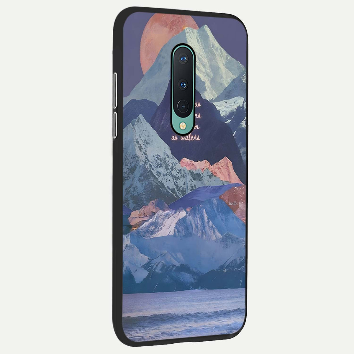 Celestial Mountain Calm back cover For OnePlus 8 slim fit glass case with vibrant aesthetic design