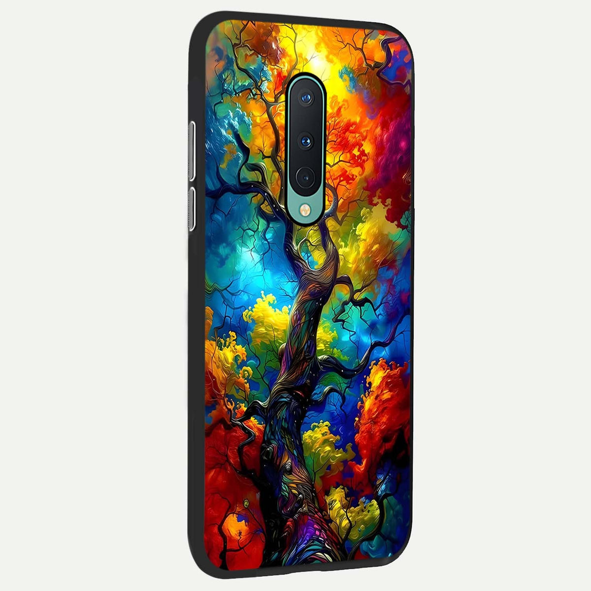 Colorful Soda Bottles back cover For OnePlus 8 slim fit glass case with vibrant aesthetic design