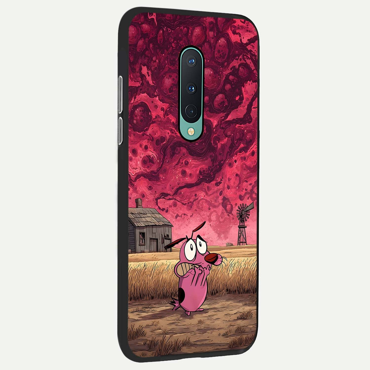 Courage Under Sky back cover For OnePlus 8 slim fit glass case with vibrant aesthetic design