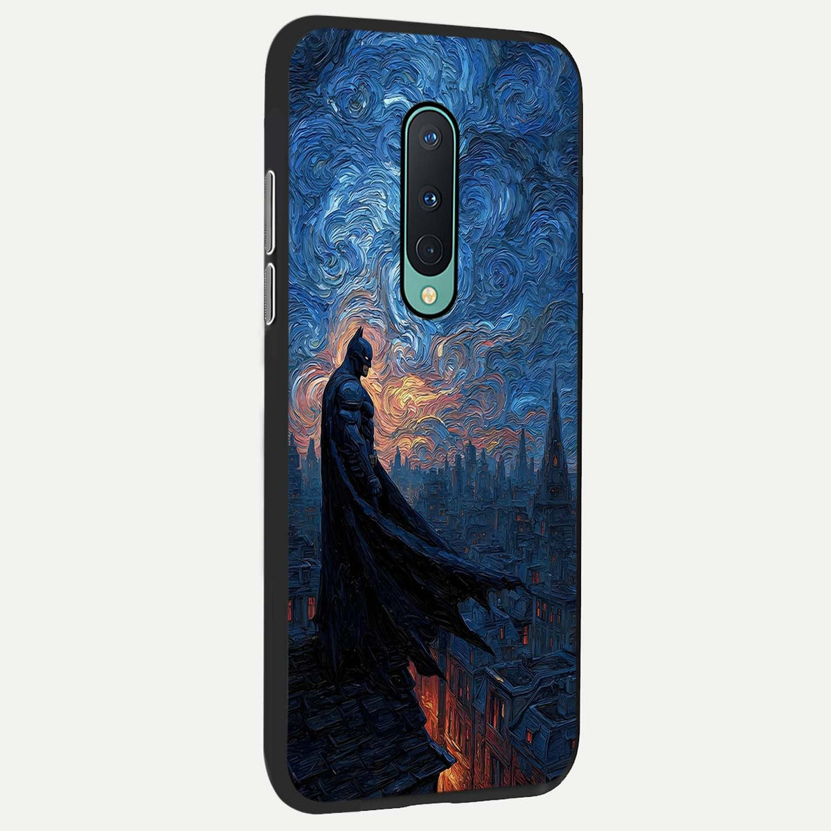 Dark Knight Dusk back cover For OnePlus 8 slim fit glass case with vibrant aesthetic design