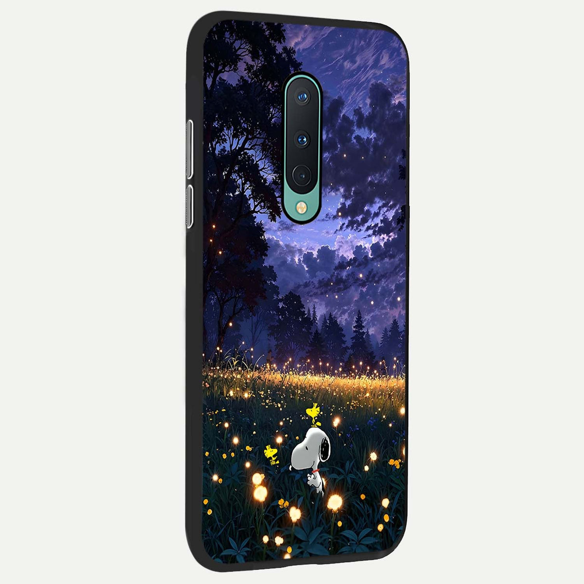 Firefly Meadow Magic back cover For OnePlus 8 slim fit glass case with vibrant aesthetic design
