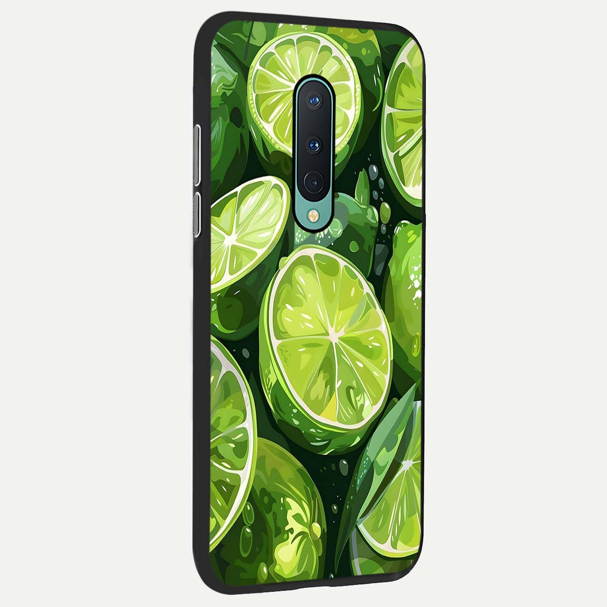 Green Kawasaki back cover For OnePlus 8 slim fit glass case with vibrant aesthetic design