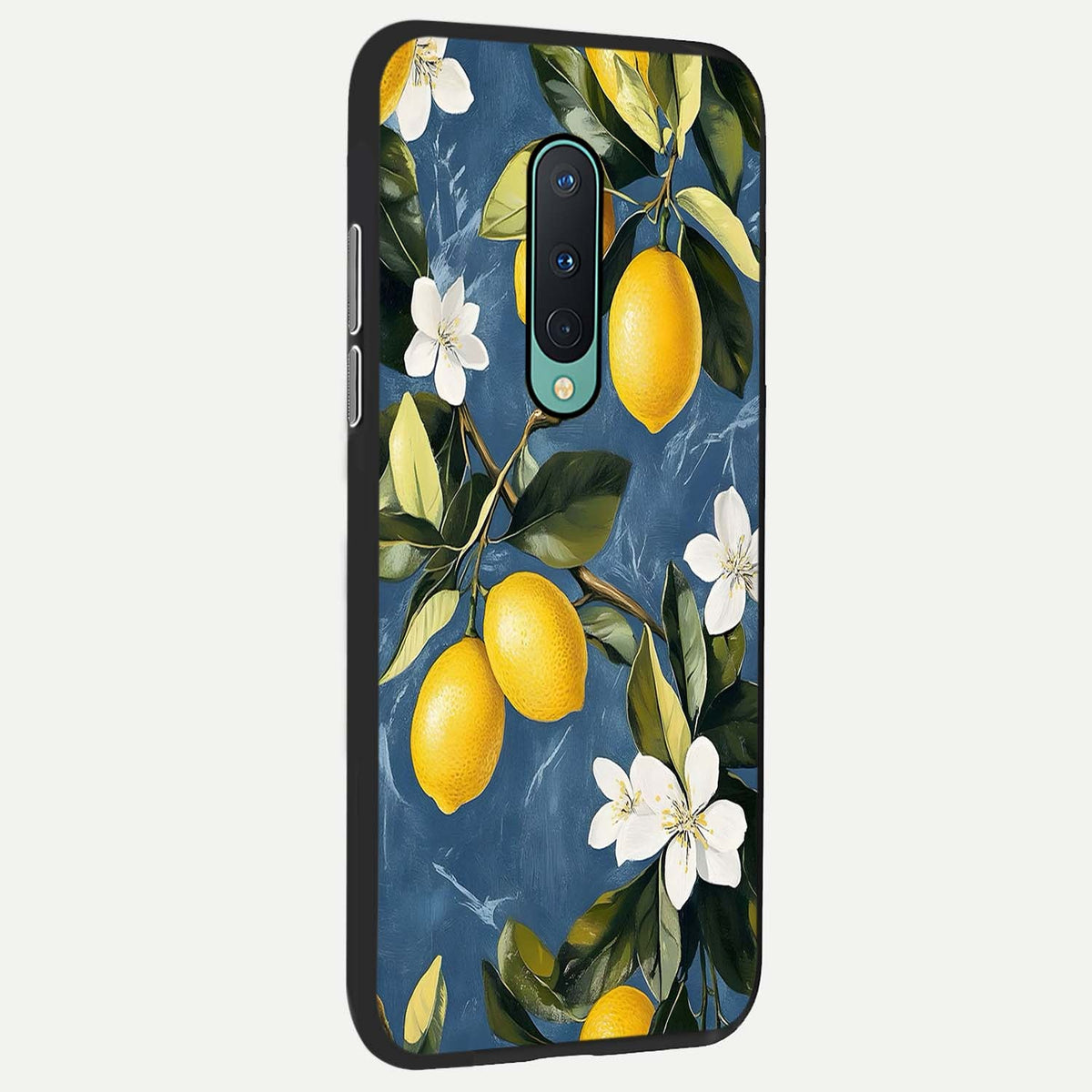 Lemon Dream Garden back cover For OnePlus 8 slim fit glass case with vibrant aesthetic design