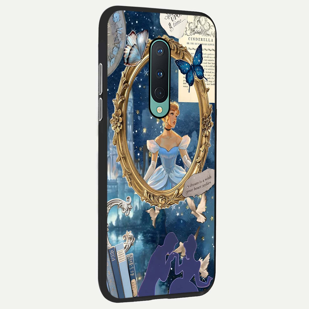 Midnight Queen back cover For OnePlus 8 slim fit glass case with vibrant aesthetic design