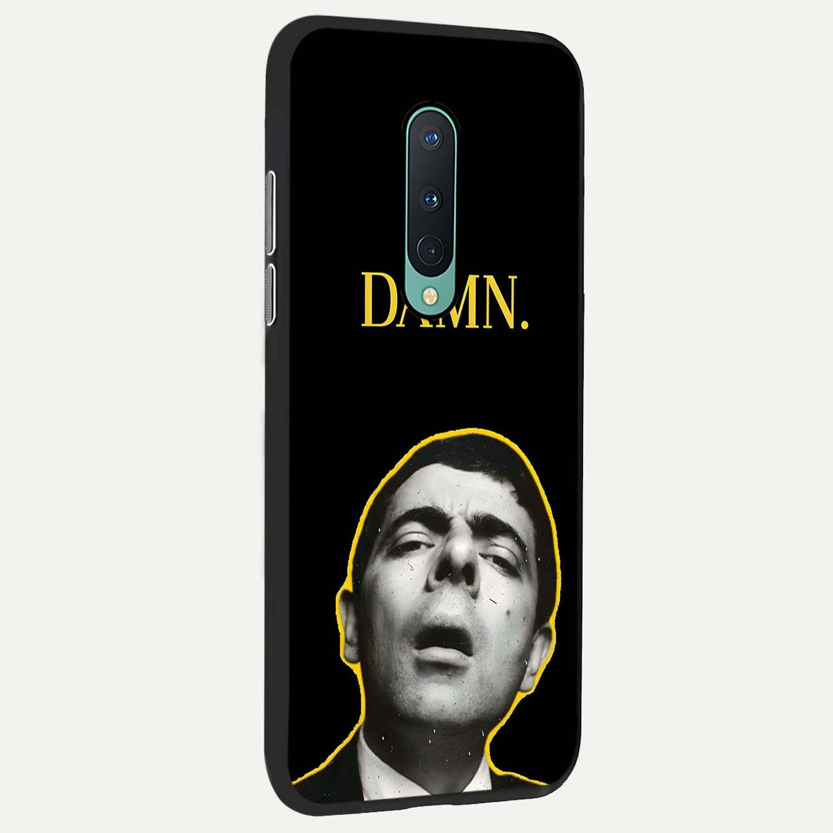 Mr Bean Damn back cover For OnePlus 8 slim fit glass case with vibrant aesthetic design