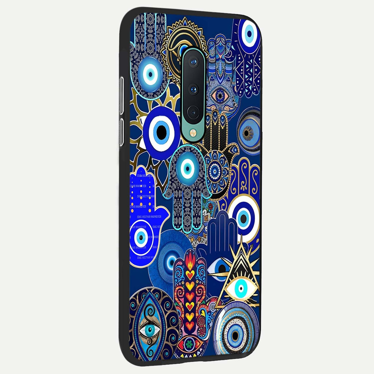 Mystic Palm Guard back cover For OnePlus 8 slim fit glass case with vibrant aesthetic design