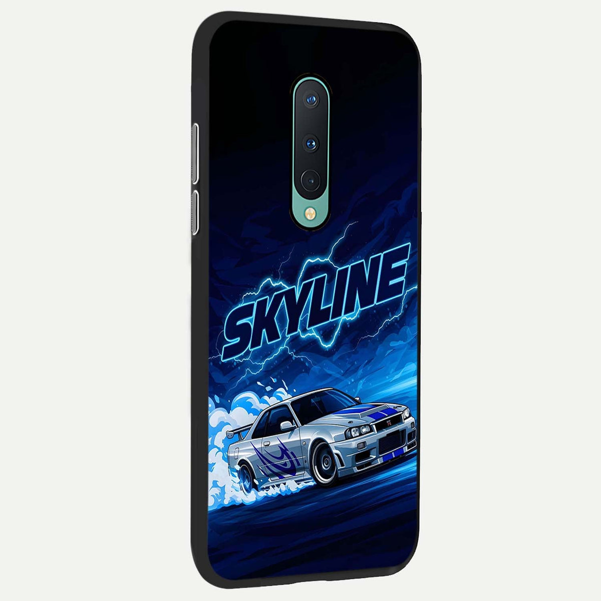 Neon Drift Beast back cover For OnePlus 8 slim fit glass case with vibrant aesthetic design