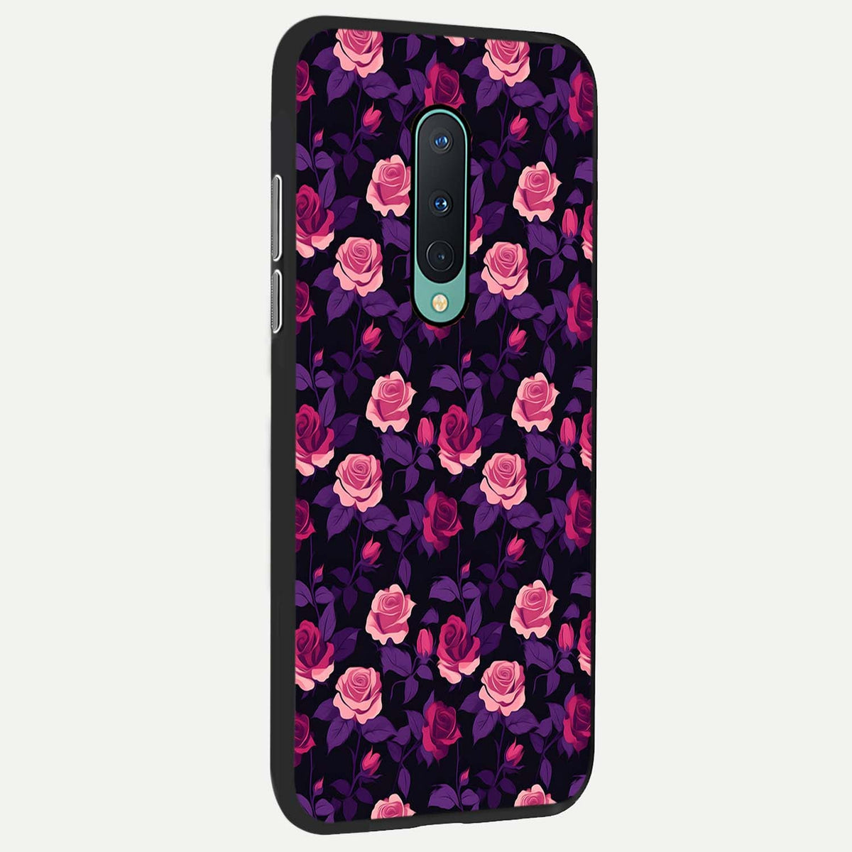 Rose Garden Twilight back cover For OnePlus 8 slim fit glass case with vibrant aesthetic design