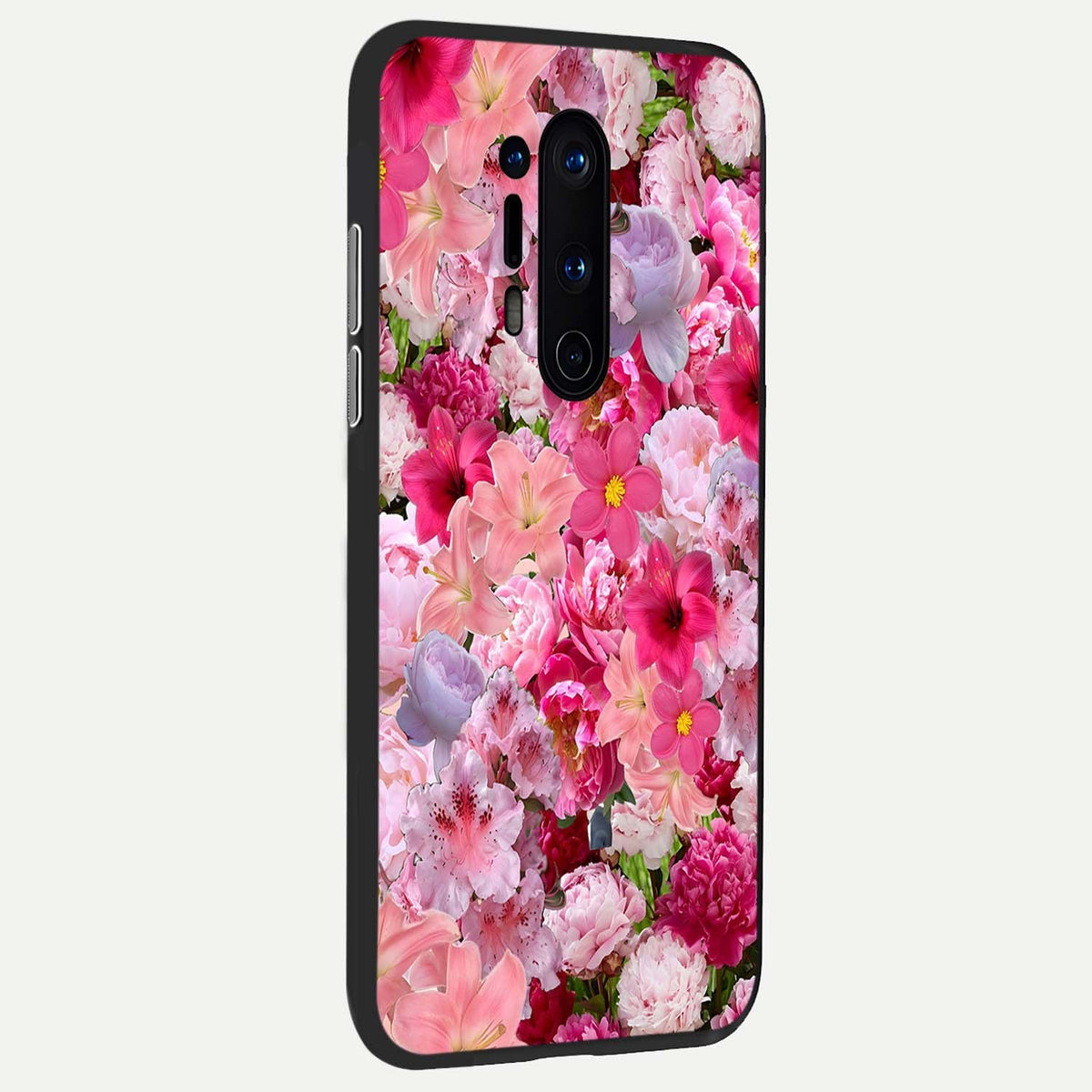 Bloom Crush Fantasy back cover For OnePlus 8 Pro slim fit glass case with vibrant aesthetic design