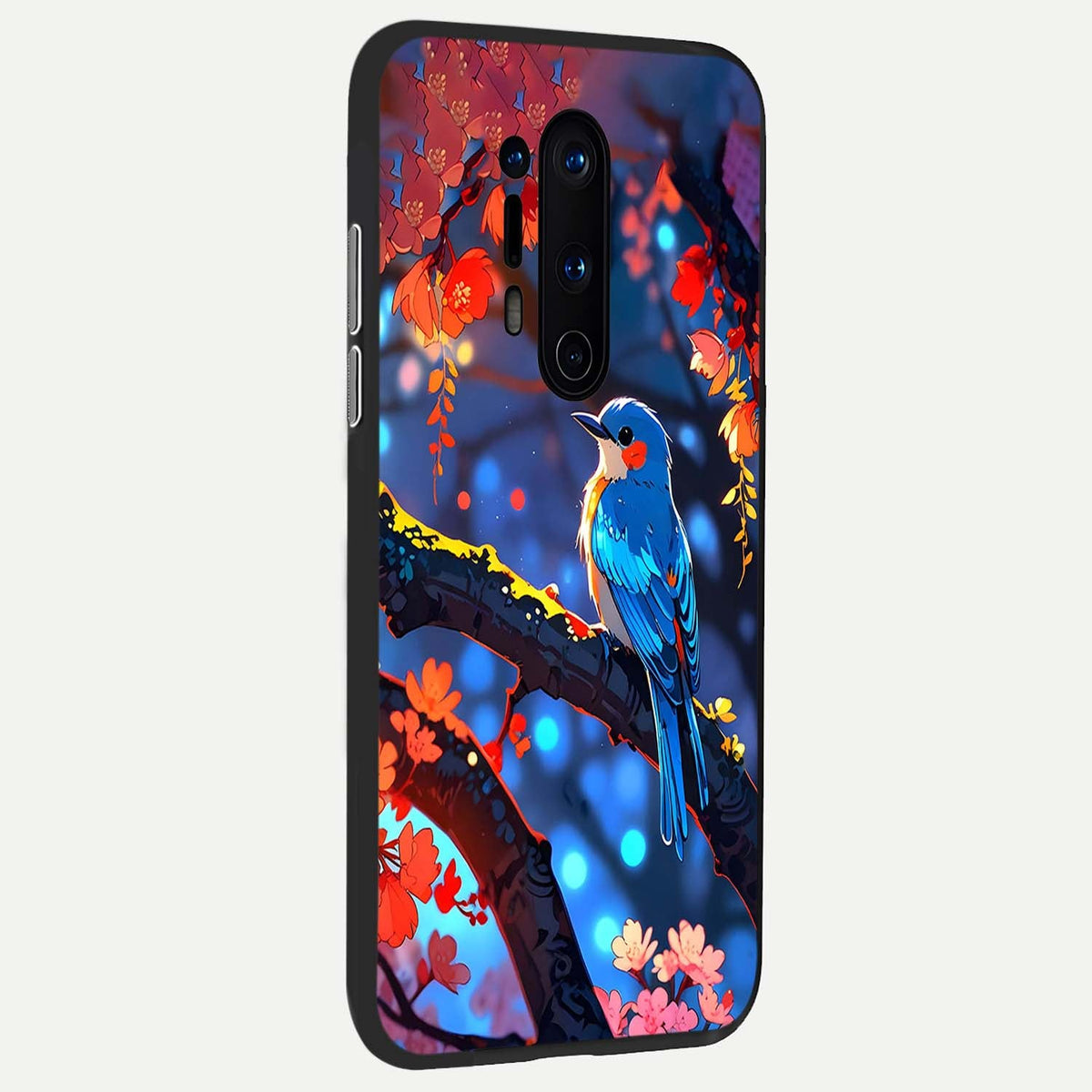 Blooming Water Drift back cover For OnePlus 8 Pro slim fit glass case with vibrant aesthetic design