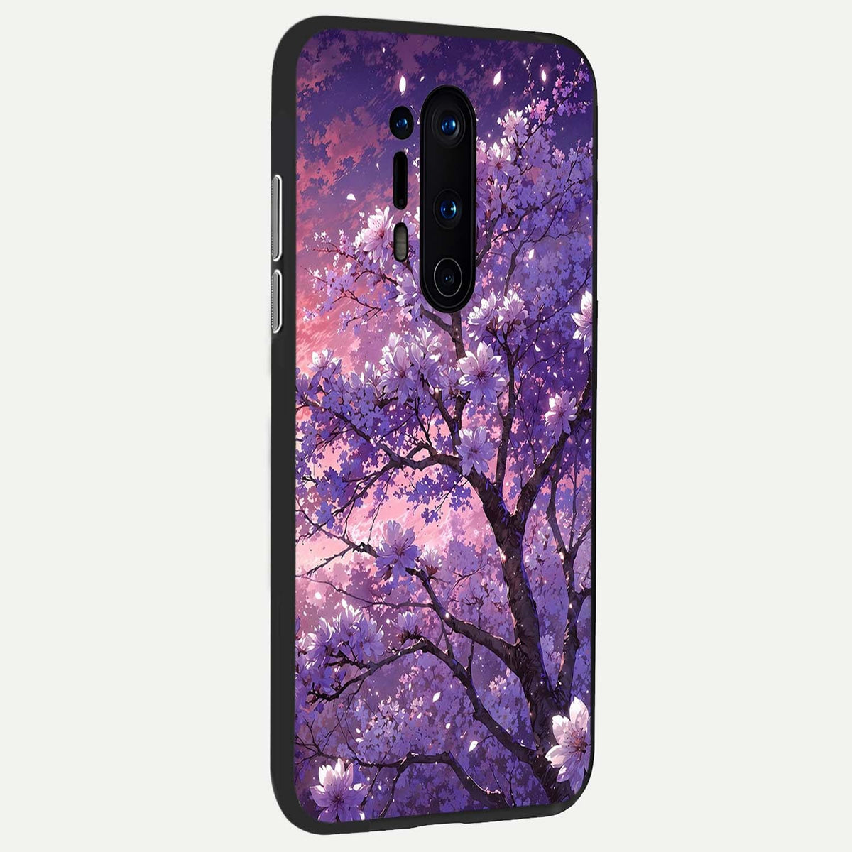 Blossom Tree back cover For OnePlus 8 Pro slim fit glass case with vibrant aesthetic design