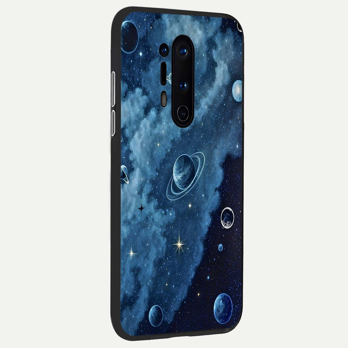Galaxy Dream Space back cover For OnePlus 8 Pro slim fit glass case with vibrant aesthetic design