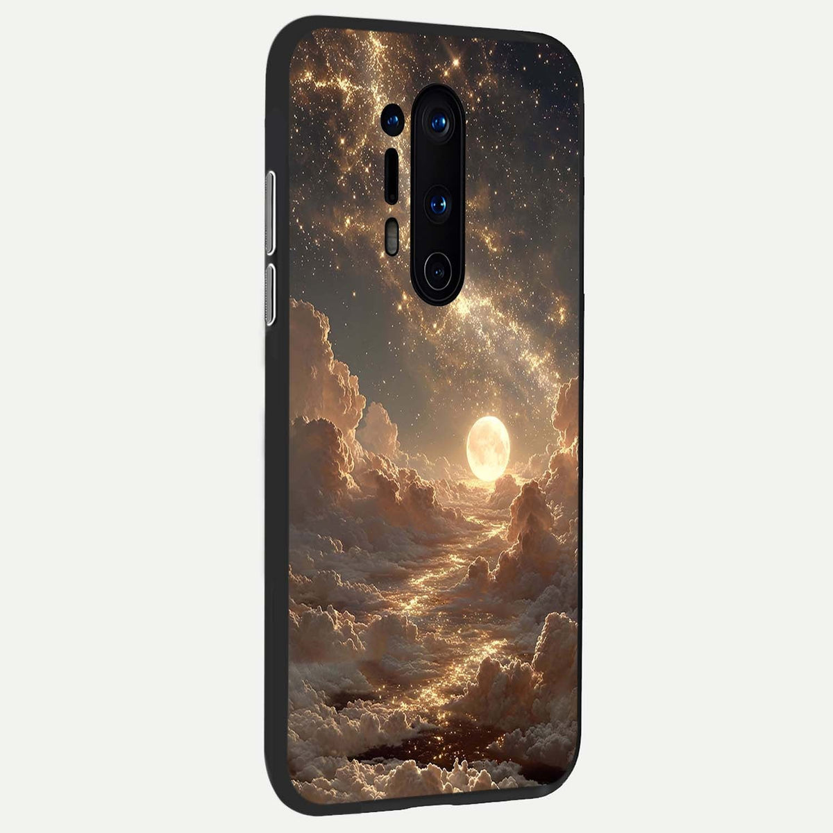 Golden Sky Dream back cover For OnePlus 8 Pro slim fit glass case with vibrant aesthetic design