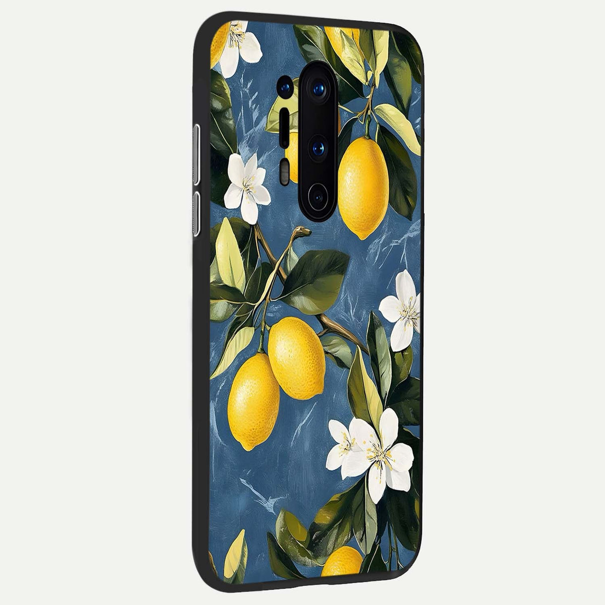Lemon Dream Garden back cover For OnePlus 8 Pro slim fit glass case with vibrant aesthetic design