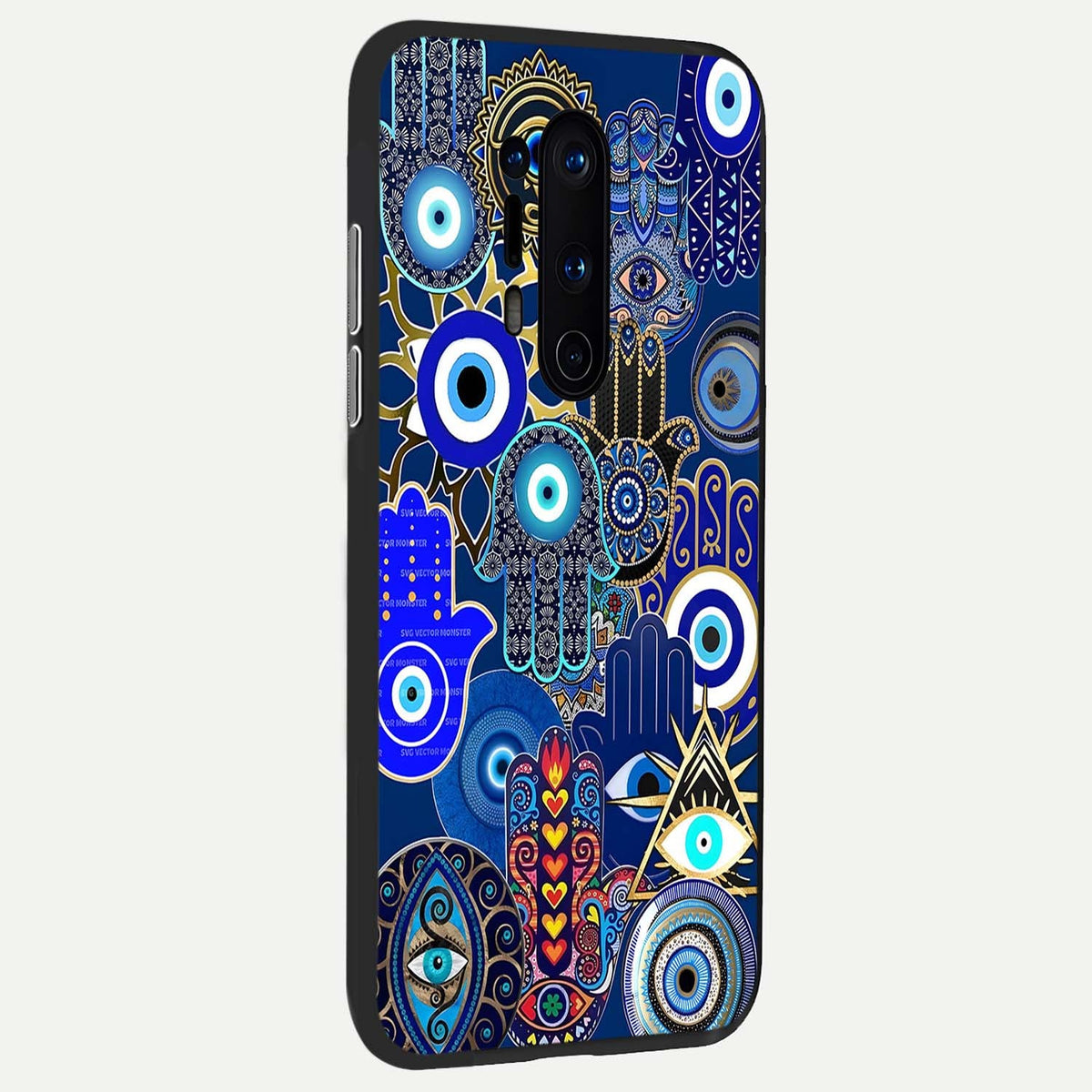 Mystic Palm Guard back cover For OnePlus 8 Pro slim fit glass case with vibrant aesthetic design