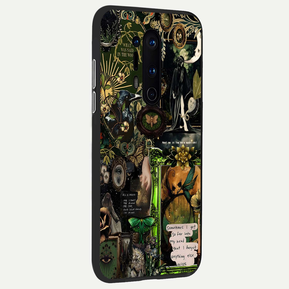 Mystic Woods Secret back cover For OnePlus 8 Pro slim fit glass case with vibrant aesthetic design