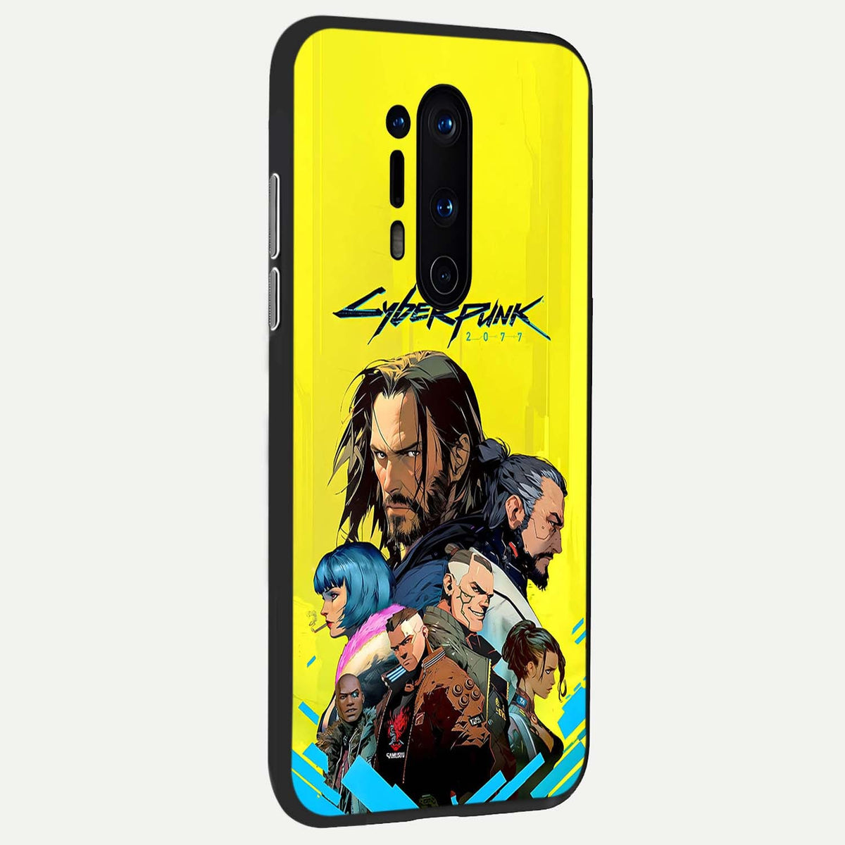 Neon Rebel Genesis back cover For OnePlus 8 Pro slim fit glass case with vibrant aesthetic design