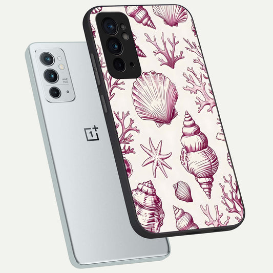 Pink Power Sparks phone case For OnePlus 9RT showing premium glass back cover with detailed artwork