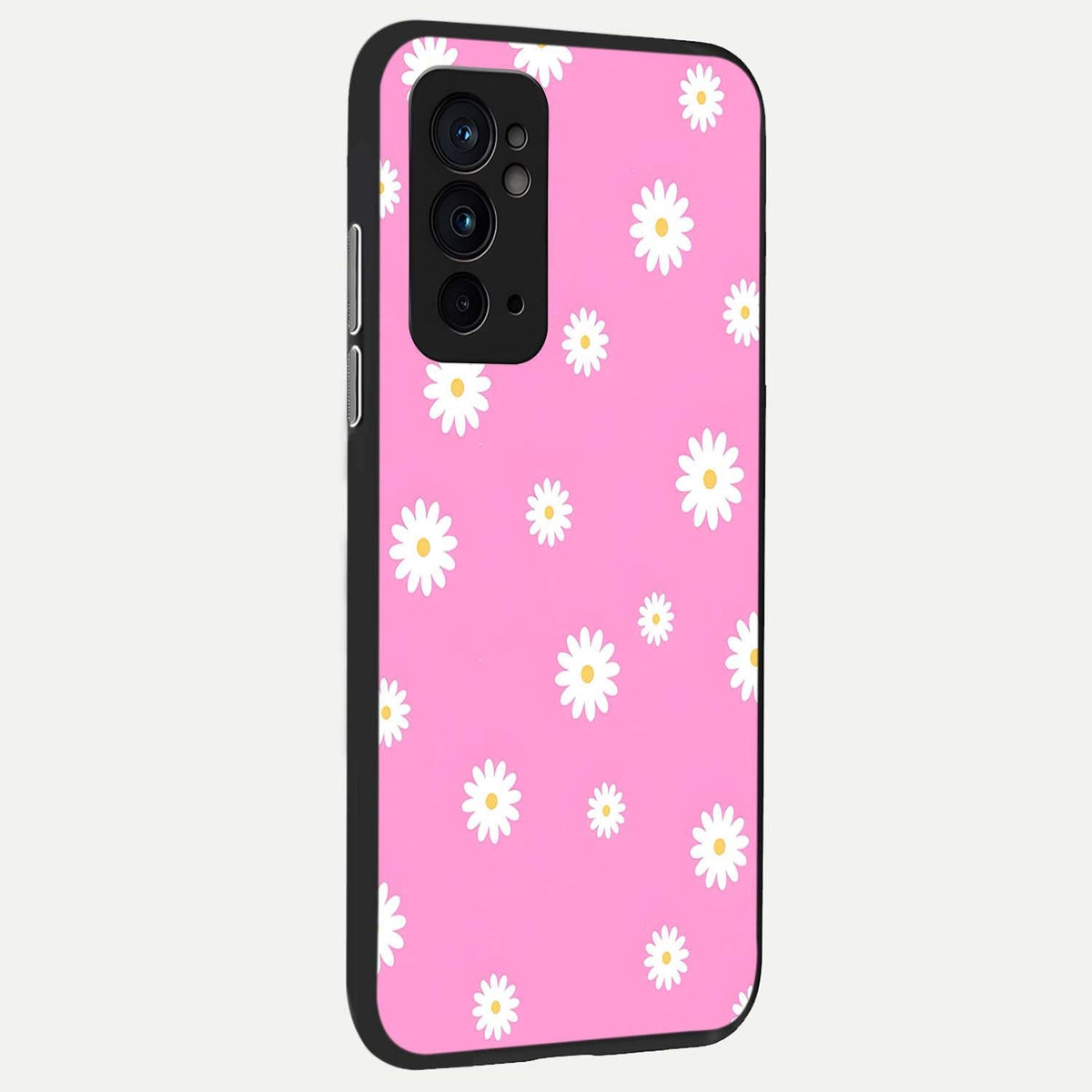 Bubblegum Daisy Pop back cover For OnePlus 9RT slim fit glass case with vibrant aesthetic design