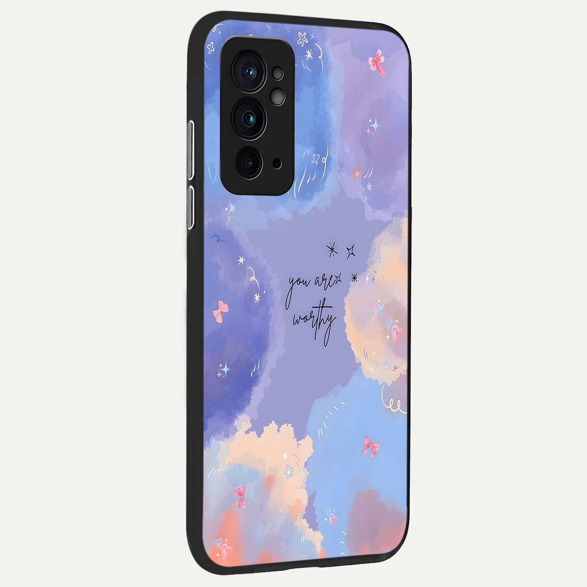 Celestial Cloud Magic back cover For OnePlus 9RT slim fit glass case with vibrant aesthetic design