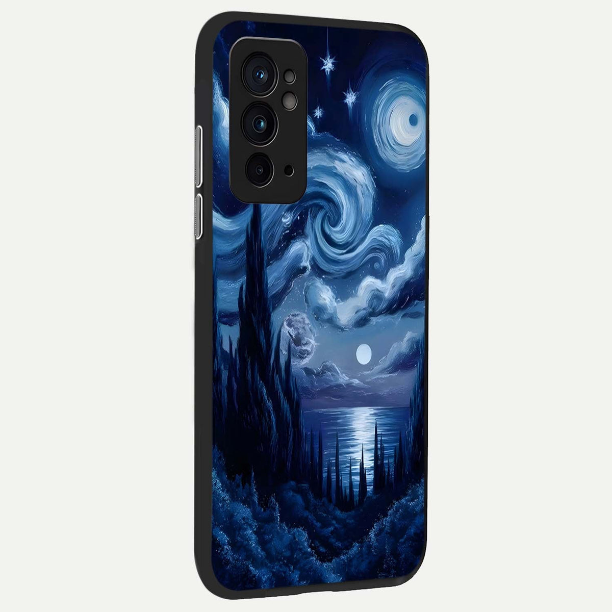 Celestial Dream Van Gogh back cover For OnePlus 9RT slim fit glass case with vibrant aesthetic design