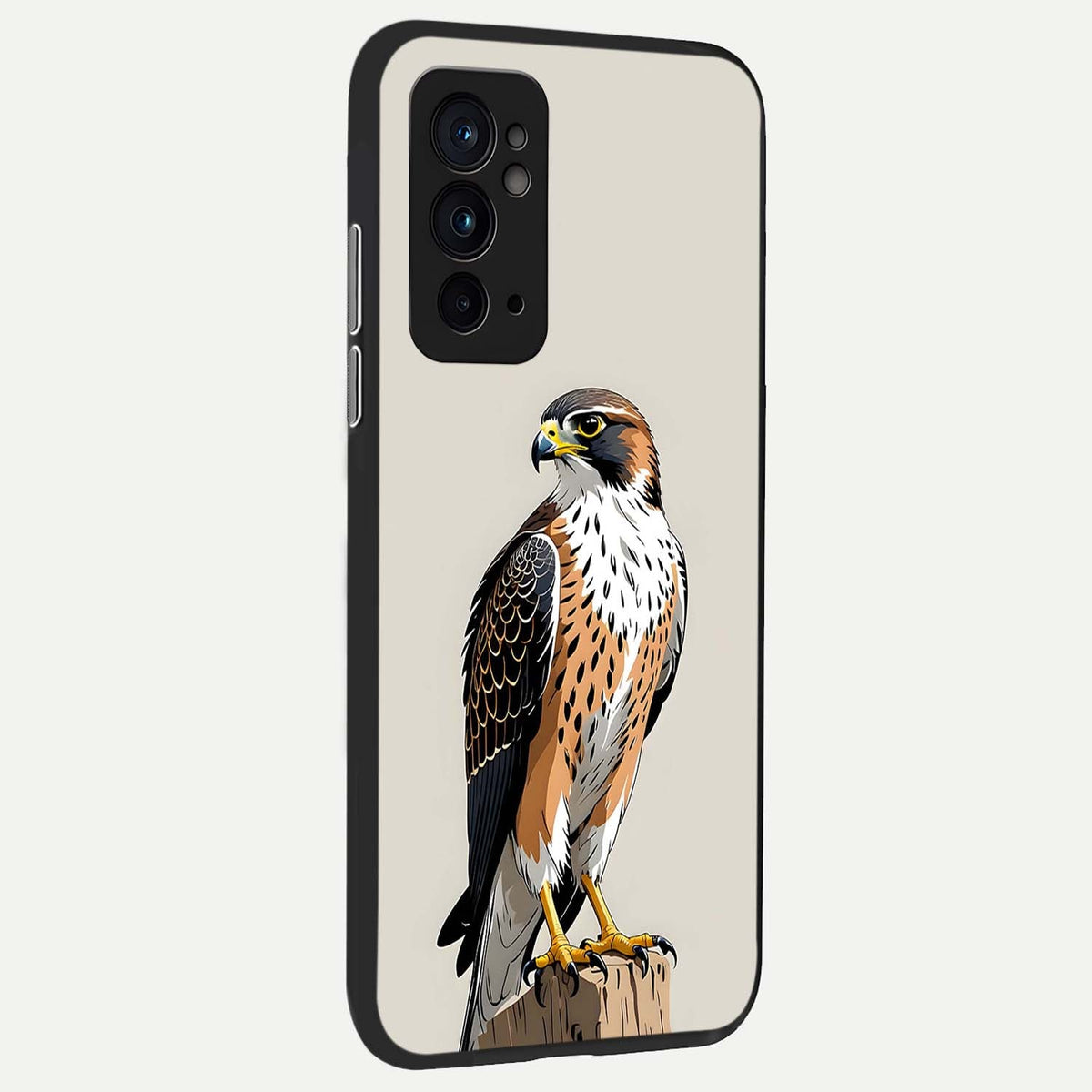 Clever Eagle back cover For OnePlus 9RT slim fit glass case with vibrant aesthetic design